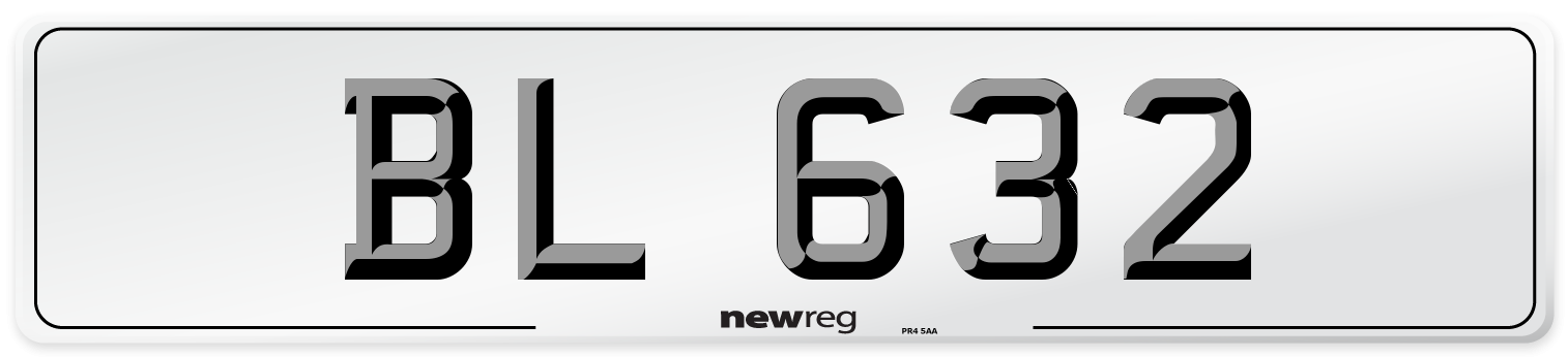 BL 632 Number Plate from New Reg